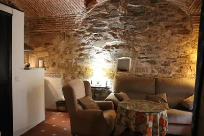Zona de estar de Apartamentos Las Buganvillas