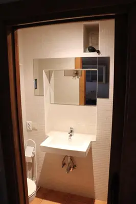 Un baño de Apartamentos Las Buganvillas