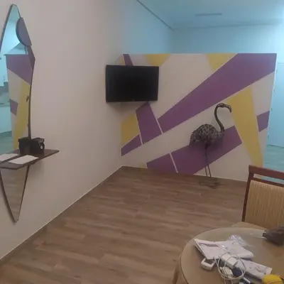 Una televisión o centro de entretenimiento en Apartamento el cuco