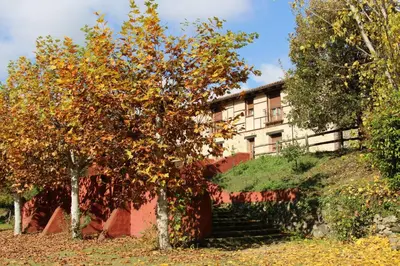 Jardín al aire libre en Hostel El Lago, Caceres