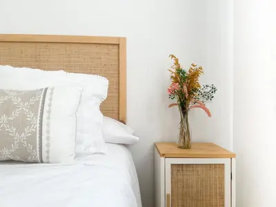 Cama o camas de una habitación en Apartamentos Turísticos Con Alma