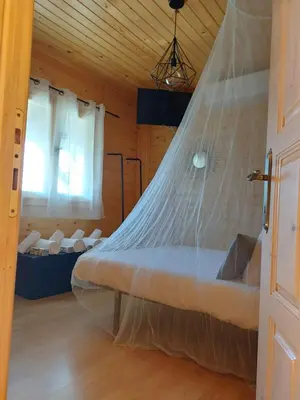 Cama o camas de una habitación en Casa Rural Mi Balconcito