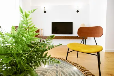 Una televisión o centro de entretenimiento en Apartamentos Durán Tirso de Molina