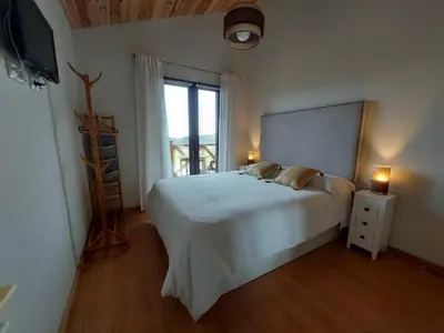 Cama o camas de una habitación en Casa Rural Alta Ladera