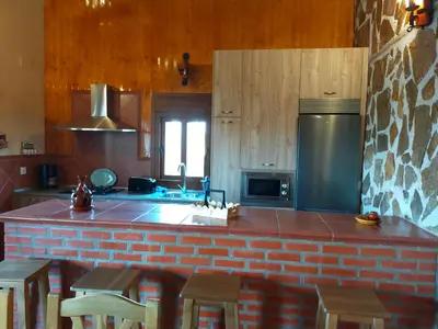 Una cocina o zona de cocina en Complejo Rural La Paloma