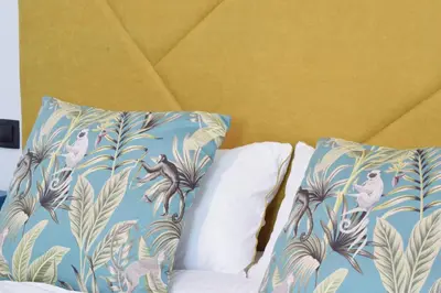 Cama o camas de una habitación en Casa Rural La Lerena