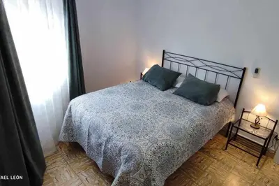 Cama o camas de una habitación en La casa amarilla Candeleda