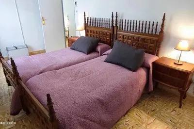 Cama o camas de una habitación en La casa amarilla Candeleda