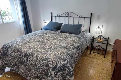 Cama o camas de una habitación en La casa amarilla Candeleda
