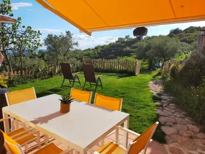 Jardín al aire libre en El cielo de las Pajaritas