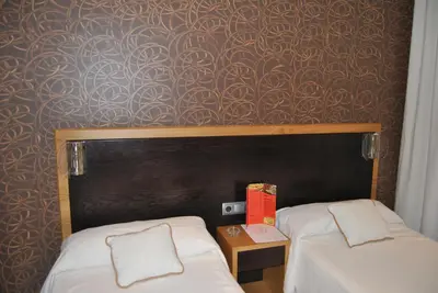 Cama o camas de una habitación en Fuente de la Magdalena