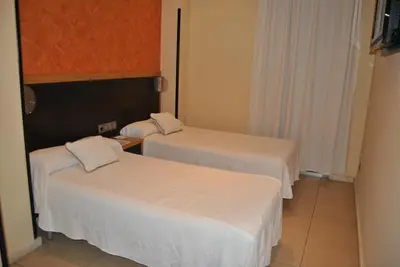 Cama o camas de una habitación en Fuente de la Magdalena