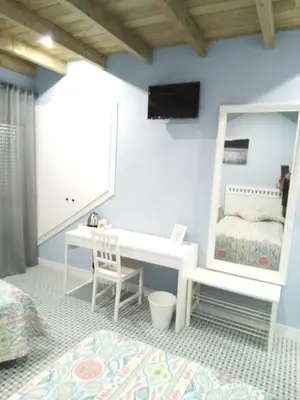 Cama o camas de una habitación en Casa Rural La Plata