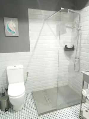 Un baño de Casa Rural La Plata