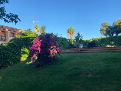 Jardín al aire libre en Villa La Parra en el corazón de la Sierra de Gata TR-CC-00464