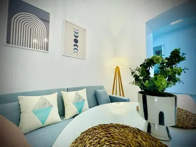 Zona de estar de Apartamentos Guaditania