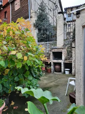 Jardín al aire libre en Casa de la Parra