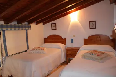 Cama o camas de una habitación en Casa de la Parra