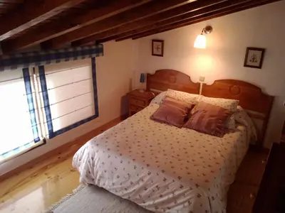 Cama o camas de una habitación en Casa de la Parra