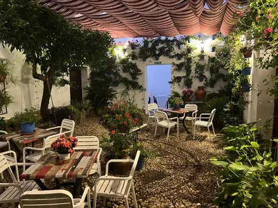 Jardín al aire libre en Casa Rural 