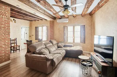 Una televisión o centro de entretenimiento en Apartamento Bari