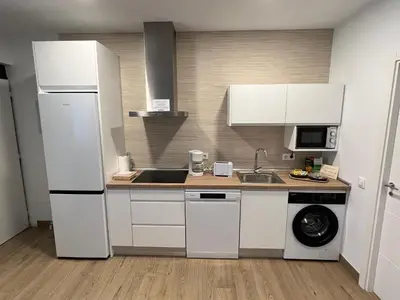 Una cocina o zona de cocina en Alojamientos Ribera del Tajo