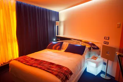 Cama o camas de una habitación en Resotel