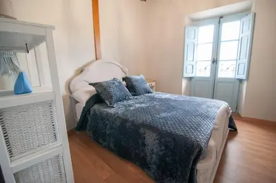 Cama o camas de una habitación en Casa Amarilla Arribes