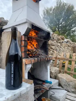 Barbacoa disponible para clientes en la casa o chalet