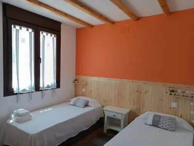 Cama o camas de una habitación en Las Gemelas 1 y 2 apartamentos turísticos