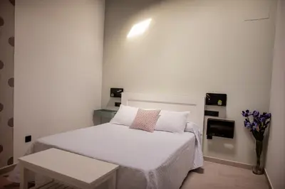 Cama o camas de una habitación en Casa Rural La Alborá