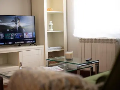 Una televisión o centro de entretenimiento en Alojamiento Turistico Zamora 58