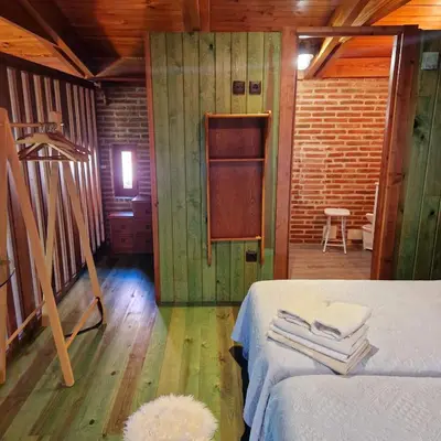 Cama o camas de una habitación en Complejo Oasis Beach sobre el Rio