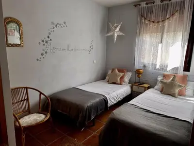 Cama o camas de una habitación en Gredos Starlight House
