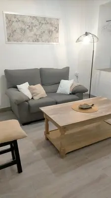 Zona de estar de Castella Aquae II Amplio loft para dos