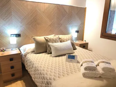 Cama o camas de una habitación en El Mirador de Gredos 3