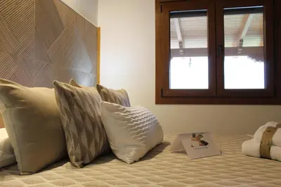 Cama o camas de una habitación en El Mirador de Gredos 3