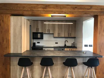 Una cocina o zona de cocina en El Mirador de Gredos 1