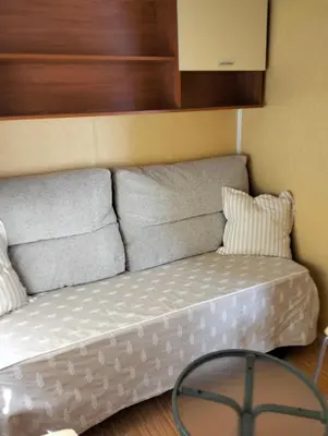 Cama o camas de una habitación en CASITA AZUL MUÑICO , AVILA