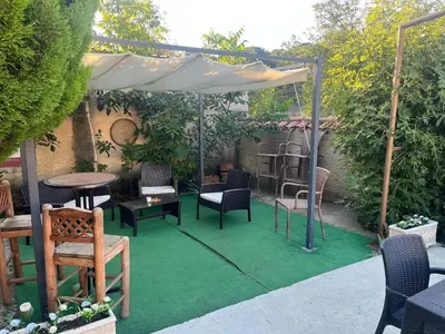 Jardín al aire libre en Casa Rural El Medico