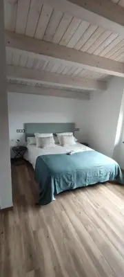 Cama o camas de una habitación en La Cartería de Trabanca