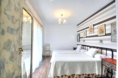 Cama o camas de una habitación en La Ermita de los Llanos