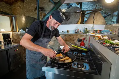 Una cocina o zona de cocina en Aqua Et Oleum
