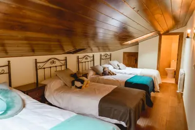 Cama o camas de una habitación en La pata del buey