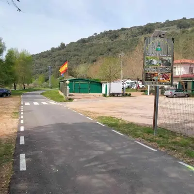 Paisaje cerca de este camping