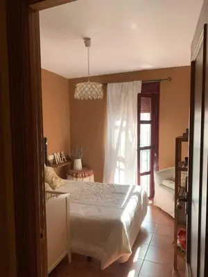 Cama o camas de una habitación en Casa situada en un entorno natural Casa Rural La Serena