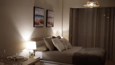Cama o camas de una habitación en Apartamentos Hernán Cortés