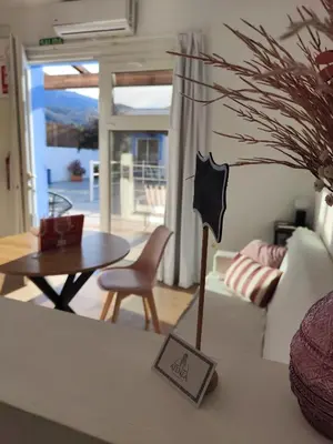 Zona de estar de Apartamentos Atenea Jerte