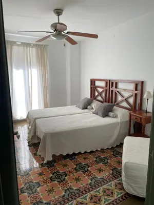 Cama o camas de una habitación en Casa Rural La Cruz