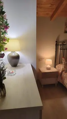 Cama o camas de una habitación en Casa rural los 7 pinos de Gredos